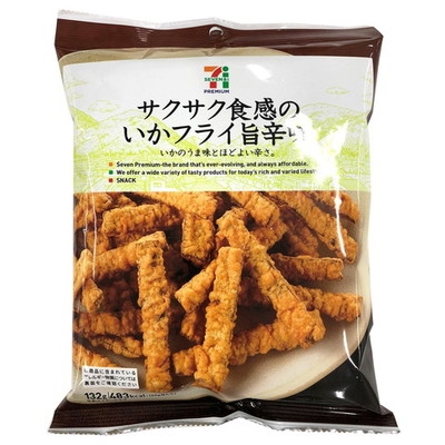 サクサク食感のいかフライ旨辛味 セブンイレブンのおつまみ